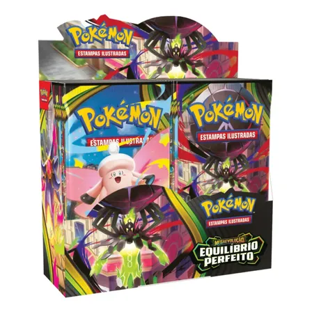 Pokémon Box 36 Booster Equilíbrio Perfeito Mega Zygarde Ex Pokemon Português