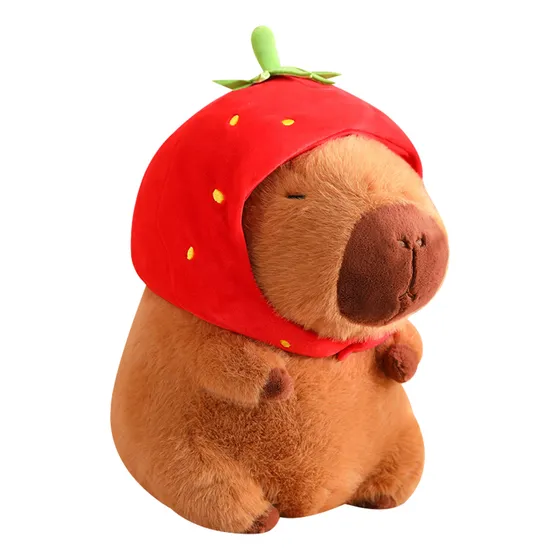 Colgante De Con Forma De Carpincho De Peluche, Diseño Color Color Marrón