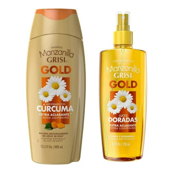 Shampoo Manzanilla Grisi Gold 400ml+ Loción Aclarante 250ml 