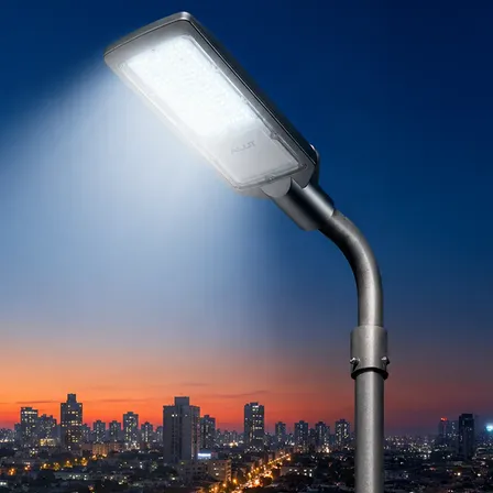 Luminária Poste Rua Led Pública 100w 6500k Bivolt - Alut 127/220v Branco-frio
