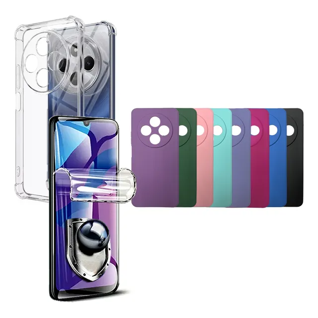 Case + Hydrogel Protector  Para Xiaomi Redmi 14c - Funda