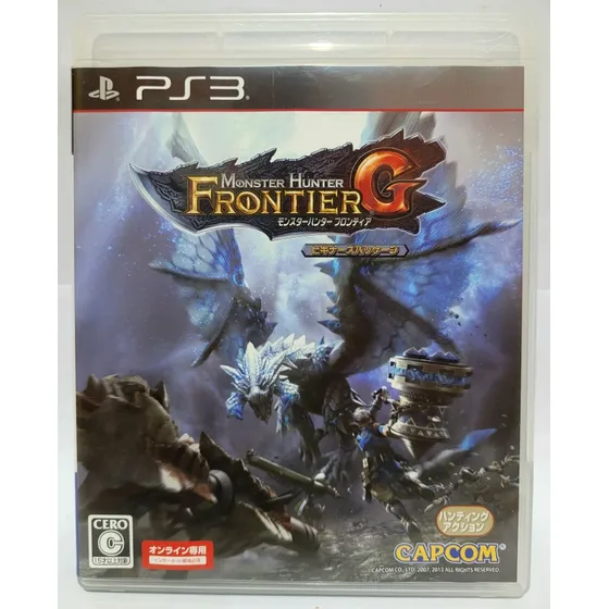 Monster Hunter Frontier G, Jogo Original Japonês Para Ps3 