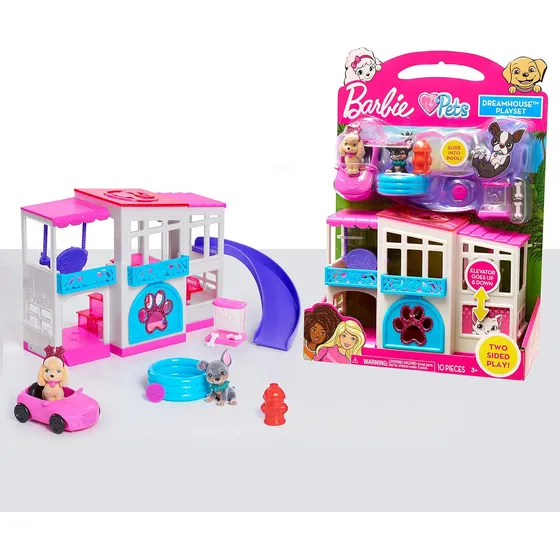 Barbie Pets Dreamhouse Casa De Los Sueños Perritos Mattel 