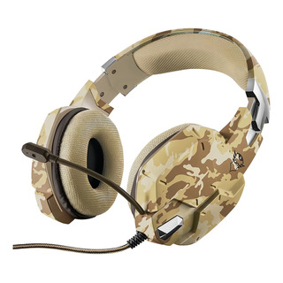 Fone De Ouvido Over-ear Gamer Com Fio Trust Carus Gxt 322 Desert Camo Fone De Ouvido Over-ear Gamer Com Fio Trust Carus Gxt 322 Desert Camo