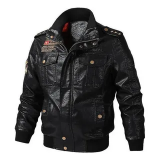 Jaqueta De Couro Masculina Nova De Couro Pu Motocicleta Masc Jaqueta De Couro Masculina Nova De Couro Pu Motocicleta Masc