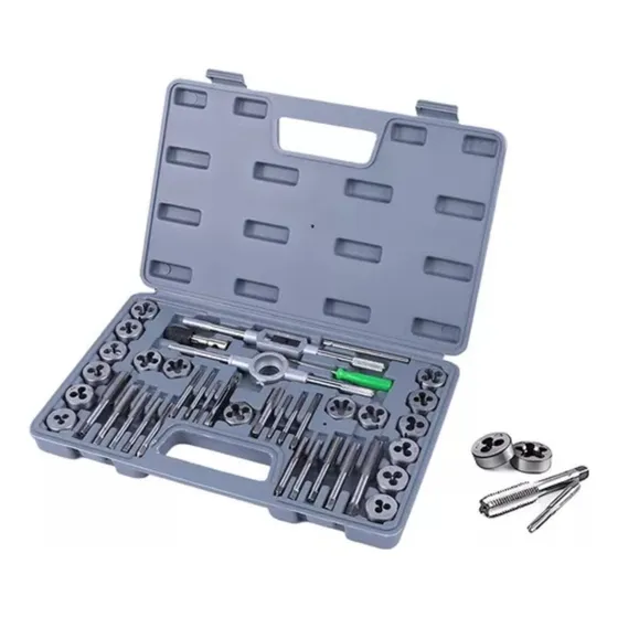 Set Machuelos Y Terraja Métrico De Acero M3-m12 40 Piezas
