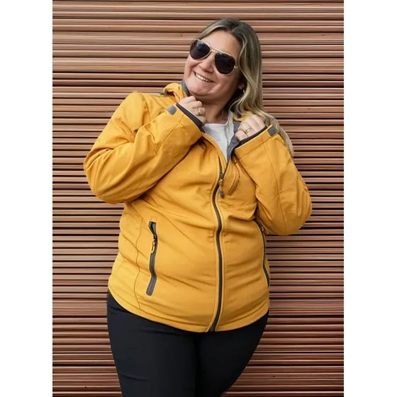 Campera Neopreno Negro Deportiva Mujer Impermeable 