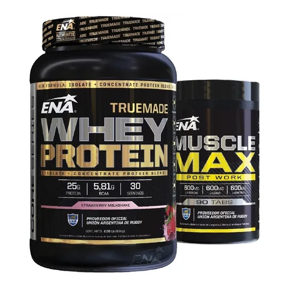 True Made Proteína Ena + Muscle Max Ena Crecimiento Muscular
