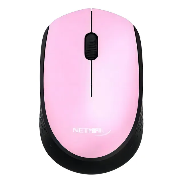Mouse Inalámbrico Usb Netmak Optimize Edge M680 Color Rosa