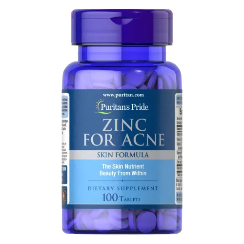Zinc Para El Acne 100 Tabletas Puritans Pride