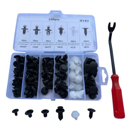 Kit 100 Grampo Presilha Pra Parachoque E Parabarro
