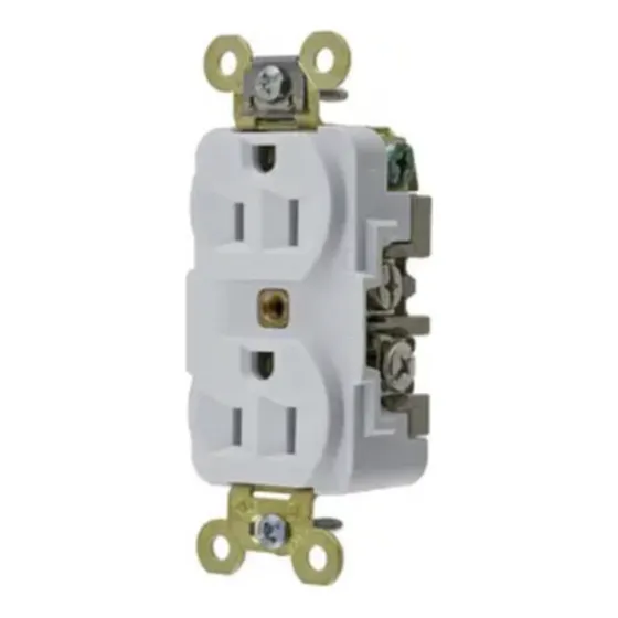 Contacto Dúplex 15 A 125 V 2 Polos, 3 Hilos Color Blanco (ne Blanco