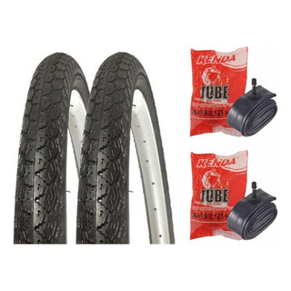2x Pneu De Bike Circular Aro 26x 1.1/2x2 Kenda + Par Câmara 2x Pneu De Bike Circular Aro 26x 1.1/2x2 Kenda + Par Câmara