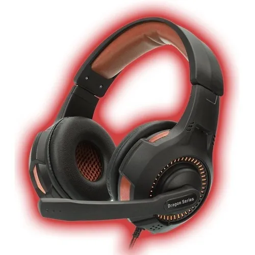Auriculares gamer Kolke Killer KGA-345 rojo con luz LED