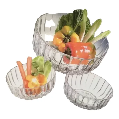 Ensaladeras 5 Marca Cristal De Colombia Nueva De Caja