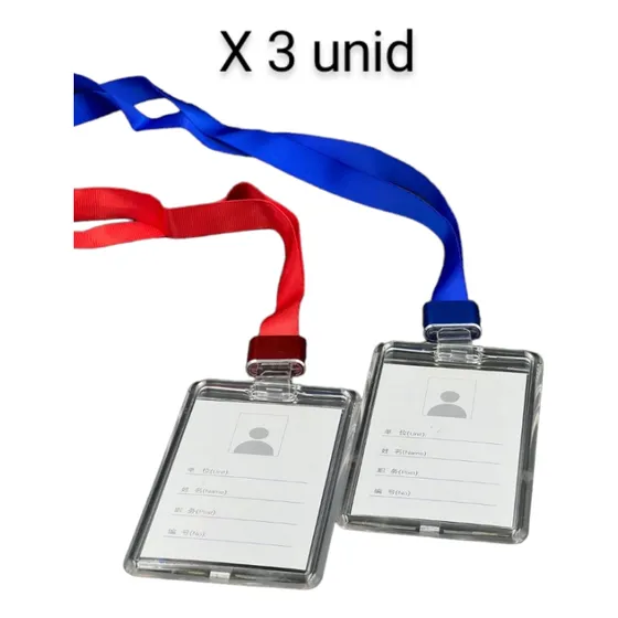 Porta Carnet Transparentes Con Cintas De Lujo