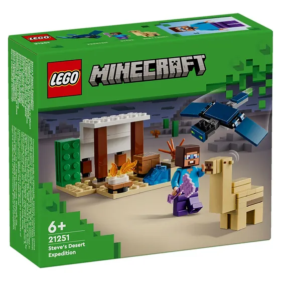 Lego Minecraft La Expedición De Steve Al Desierto (21251) Cantidad de piezas 75