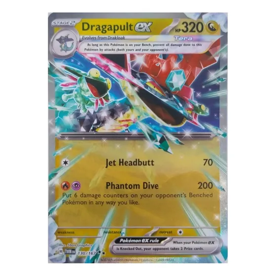 Pokemon Tcg Dragapult Ex 130/167 Full Art 