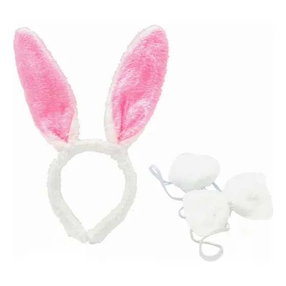 Cintillo Orejas Y Corbatín De Pascua Para Niñas En Pascua