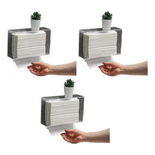 3 Pack Porta Sanitas De Acrílico Transparente 3 Pack Porta Sanitas De Acrílico Transparente