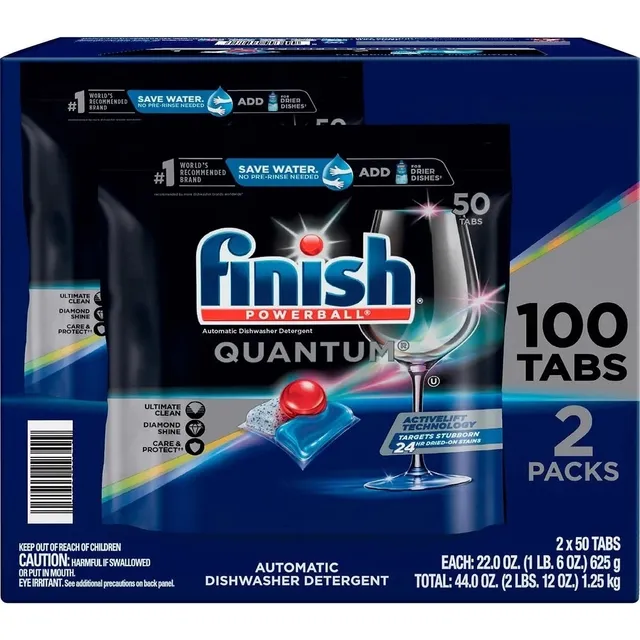 Finish Quantum 100 Pastillas Lavavajillas Detergente