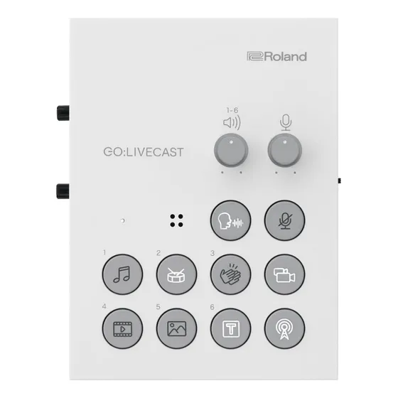 Interface Áudio/vídeo Roland P/ Smartphone - Go Livecast