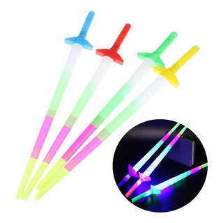 4 Espada Luminosa Juguete Luz Led Sable Retractil Regalo 4 Espada Luminosa Juguete Luz Led Sable Retractil Regalo