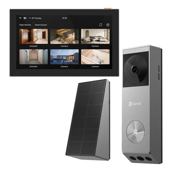 Timbre Inalambrico Ezviz Wifi Lente Dual 2k Panel + Pantalla