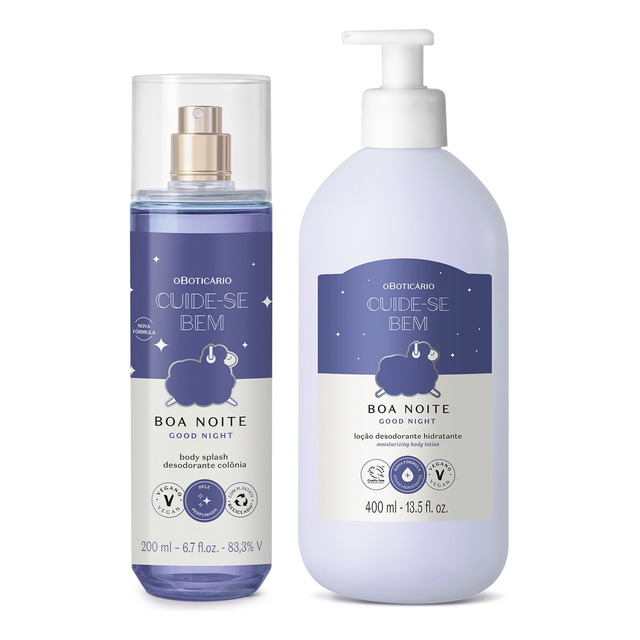 Kit Cuide-se Bem Boa Noite: Body Splash 200ml + Hidratante Desodorante Corporal 400ml