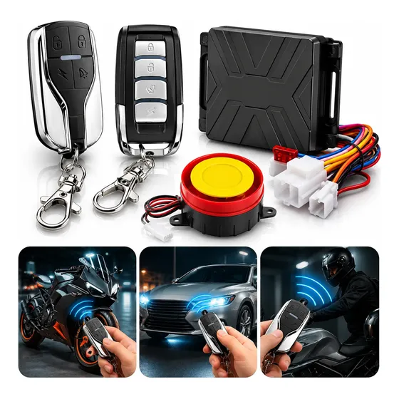Alarme Antifurto Para Moto Com Partida Remota E 2 Controles — foto 2