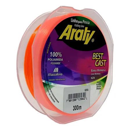 Linha De Monofilamento De Nylon Abrasão 300mt Baixa Memoria