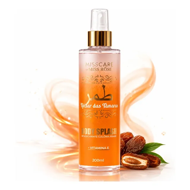 Body Splash Colônia Árabe Feminino Néctar Das Tâmaras 200ml