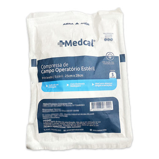 Campo Operatório Estéril Com Rx 25x28 Medcal 5 Unidades Campo Operatório Estéril Com Rx 25x28 Medcal 5 Unidades