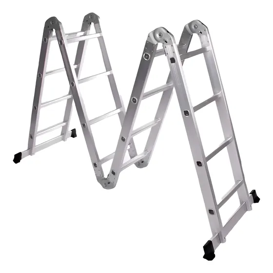 Escalera Multifuncion Aluminio Articulada Plegable 4x4