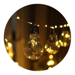 Luminária 10 Lâmpadas Led Varal Arame Decoração Luminária 10 Lâmpadas Led Varal Arame Decoração