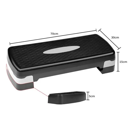 Banco Step Escalon De Ejercicio Rutinas Aerobicas 2 Niveles Ajustables Soporta 150 Kg