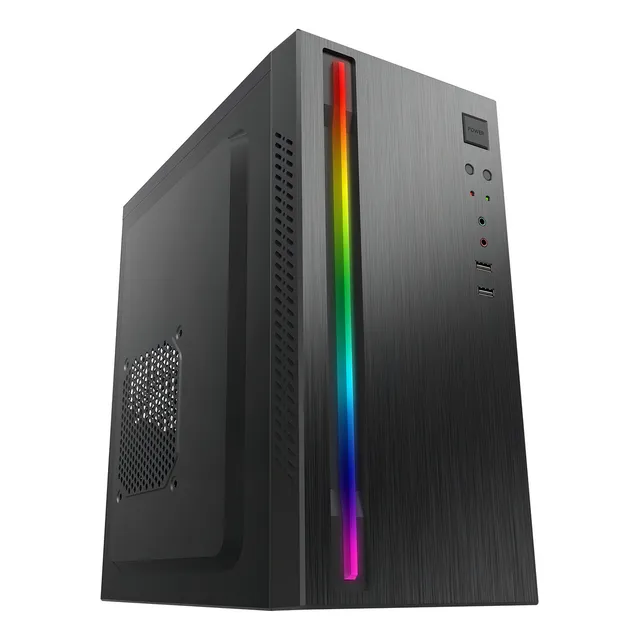 Gabinete Gamer Shot 5018 Micro Atx Frente Rgb + Fuente 600w