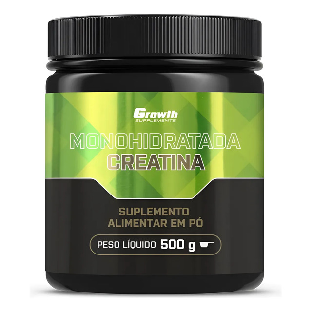 Creatina Monohidratada 500g Growth Supplements - Sem Sabor Sem Sabor Creatina Monohidratada 500g Growth Supplements - Sem Sabor Sem Sabor