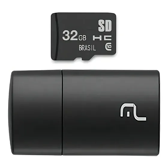 Cartão Memória 32gb Classe 10 Pen Drive 2.0 Multilaser Mc163