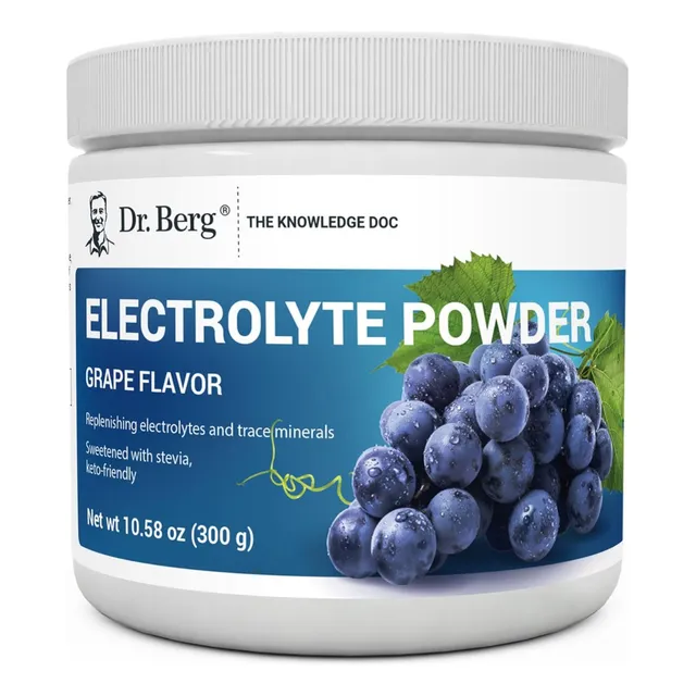 Electrolitos En Polvo Uva Natural Dr. Berg 300 G Uva