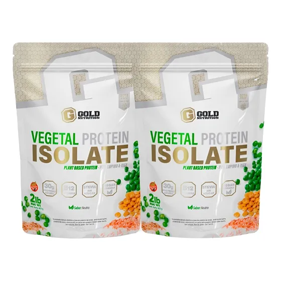 Vegetal Proteina Vegana 100% 2lb Gold Nutrition X2. Outlet