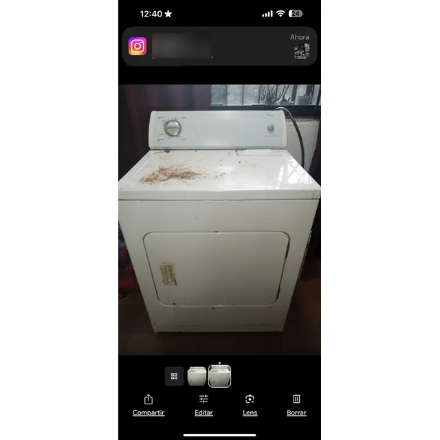Secadora Usada Whirlpool.