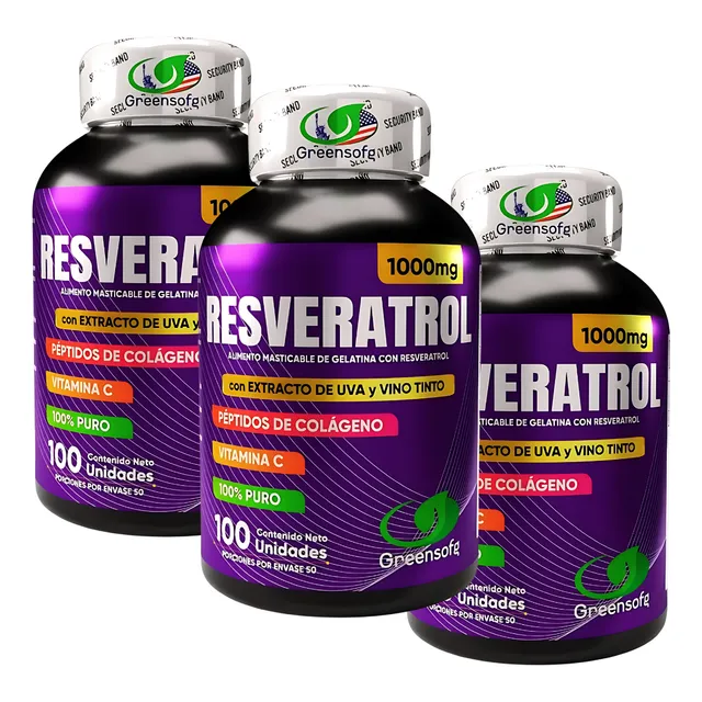 3 Resveratrol Peptidos Colageno