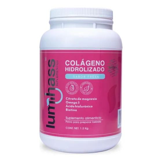 Colágeno Lumihass 1 Pza Sabor Fresa | Omega + Biotina |