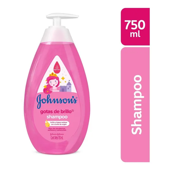 Shampoo infantil johnson's gotas de brillo 750 mL