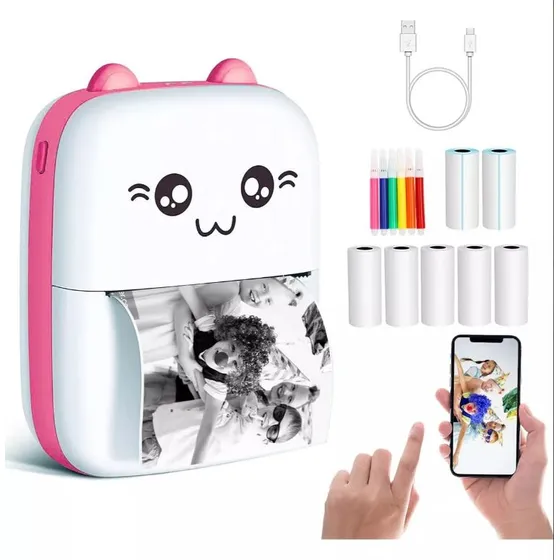 Mini Impresora Térmica Bluetooth + Papel De Regalo Servicek