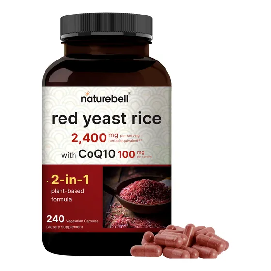 Complemente Naturebell De Arroz De Levadura Roja De 2400 Mg