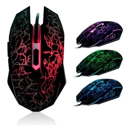 Gaming Mouse Raton 6 Botones Game Pro Gamer Para Pc