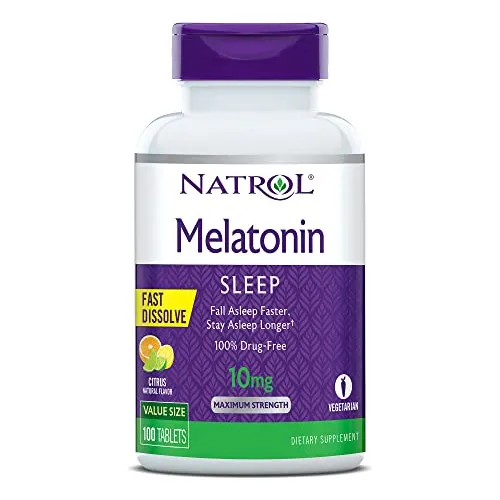 Natrol Melatonina Disuelve Rápidamente Tabletas, Le 5ekqd
