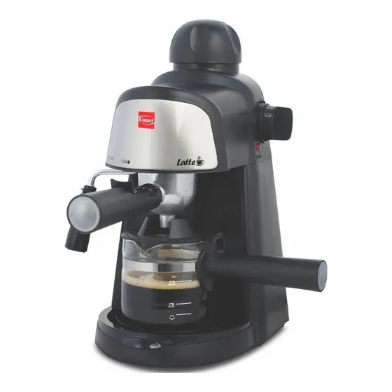 Cafetera Cuori Latte CUO4085 automática negra y plata expreso